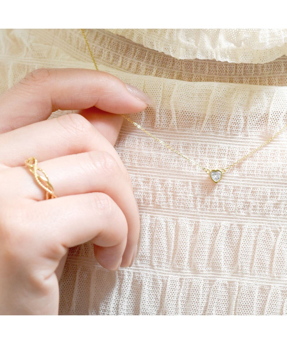 blancotokyo 【金属アレルギー対応】ジルコニアハートネックレス DEAREST 