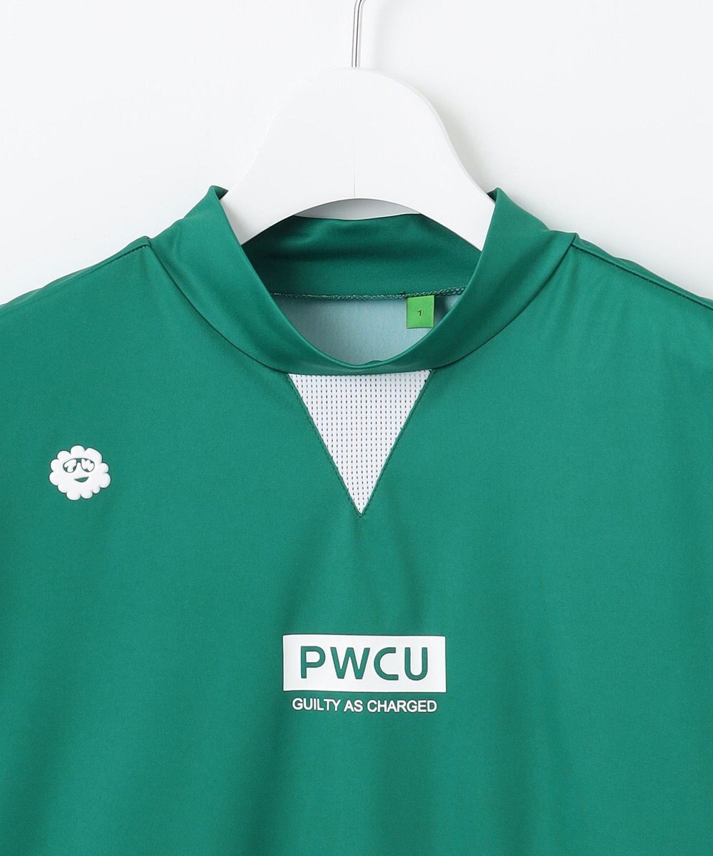 PW CIRCULUS 【吸水速乾 / UV遮蔽率96.3% UVカット / ストレッチ】【WOMEN】メッシュコンビモックネックT ゴルフウェア レディース 