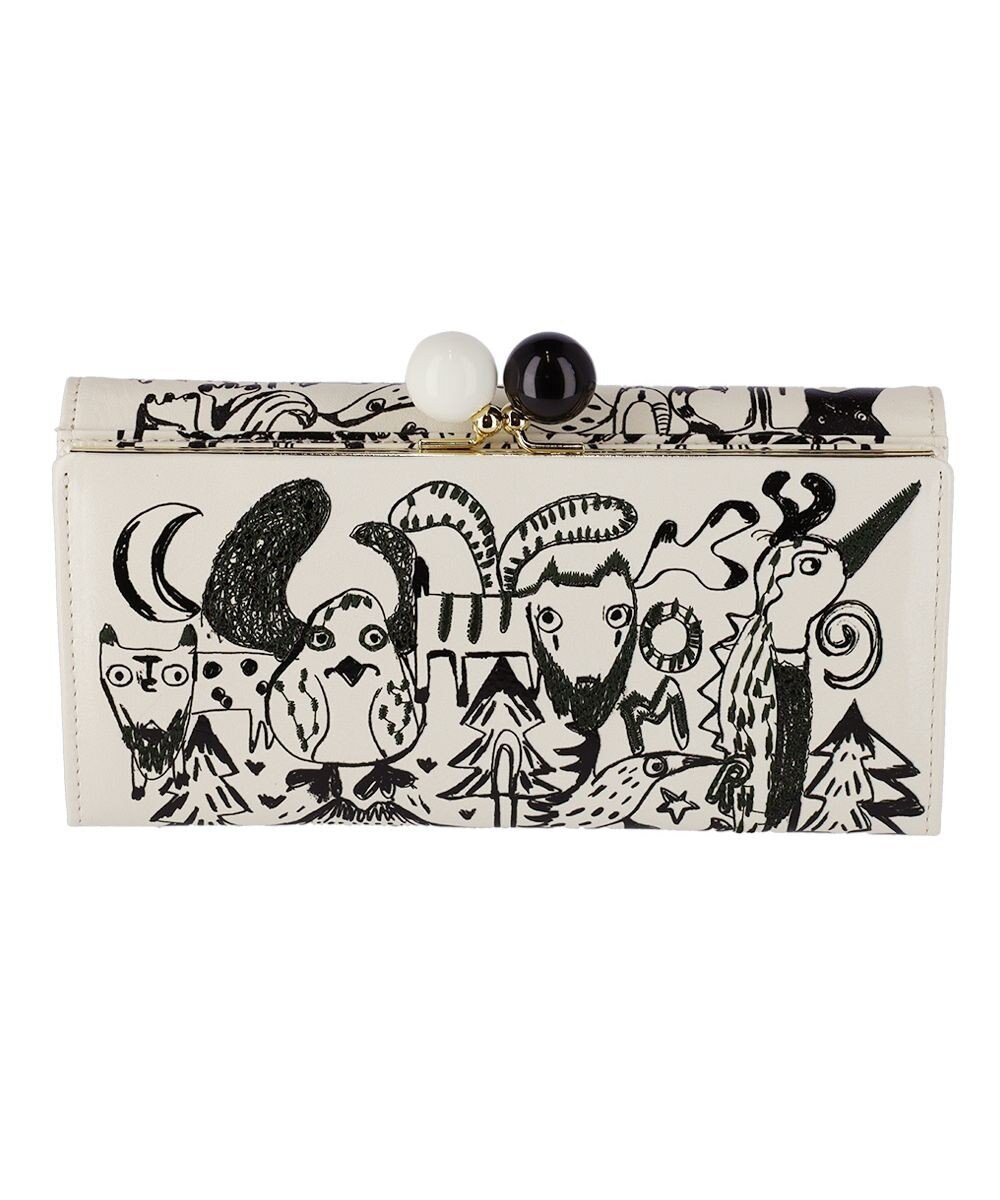 tsumori chisato CARRY ムーンライトアニマル 長財布 がま口 