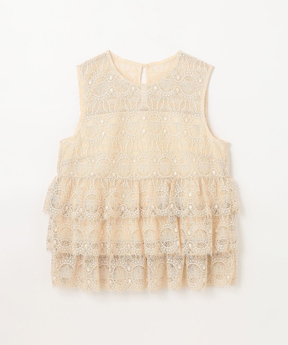 GRACE CONTINENTAL レースギャザートップ 