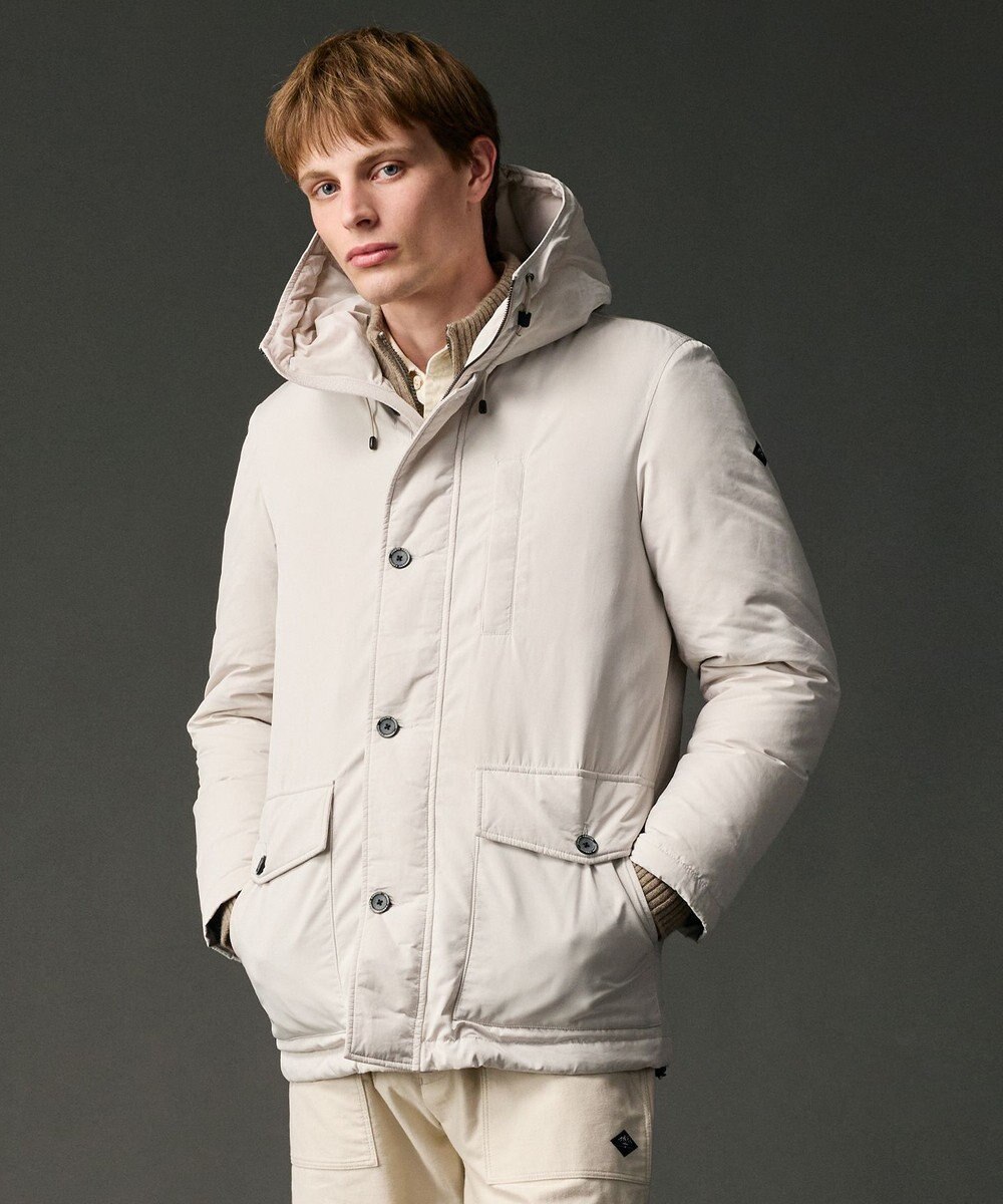 JOSEPH ABBOUD MOUNTAIN 【サスティナブル/ECO撥水/ECOファー/９ポケット】ナイロンピーチダウンコート 