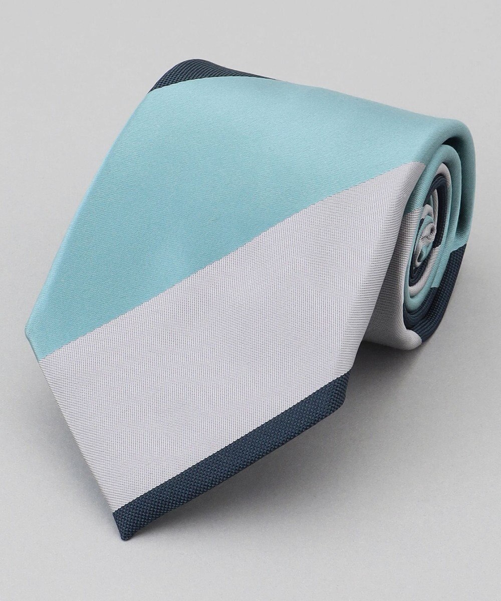 GOTAIRIKU  GOTAIRIKU別注【日本製】シルク ネクタイ_レジメンタル柄 