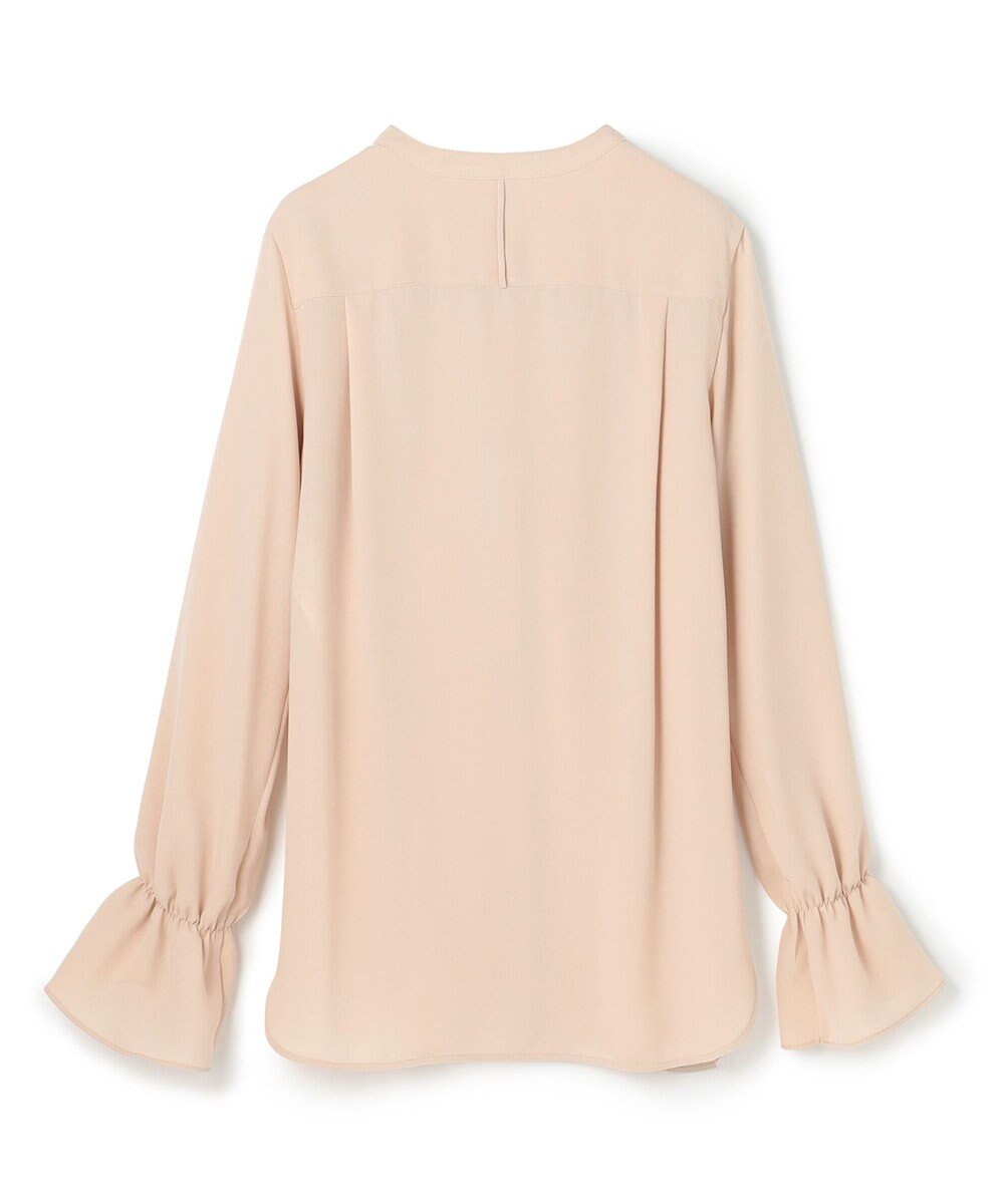 BEIGE， 【WEB限定・洗える】CLARION / バンドカラーフリルブラウス 