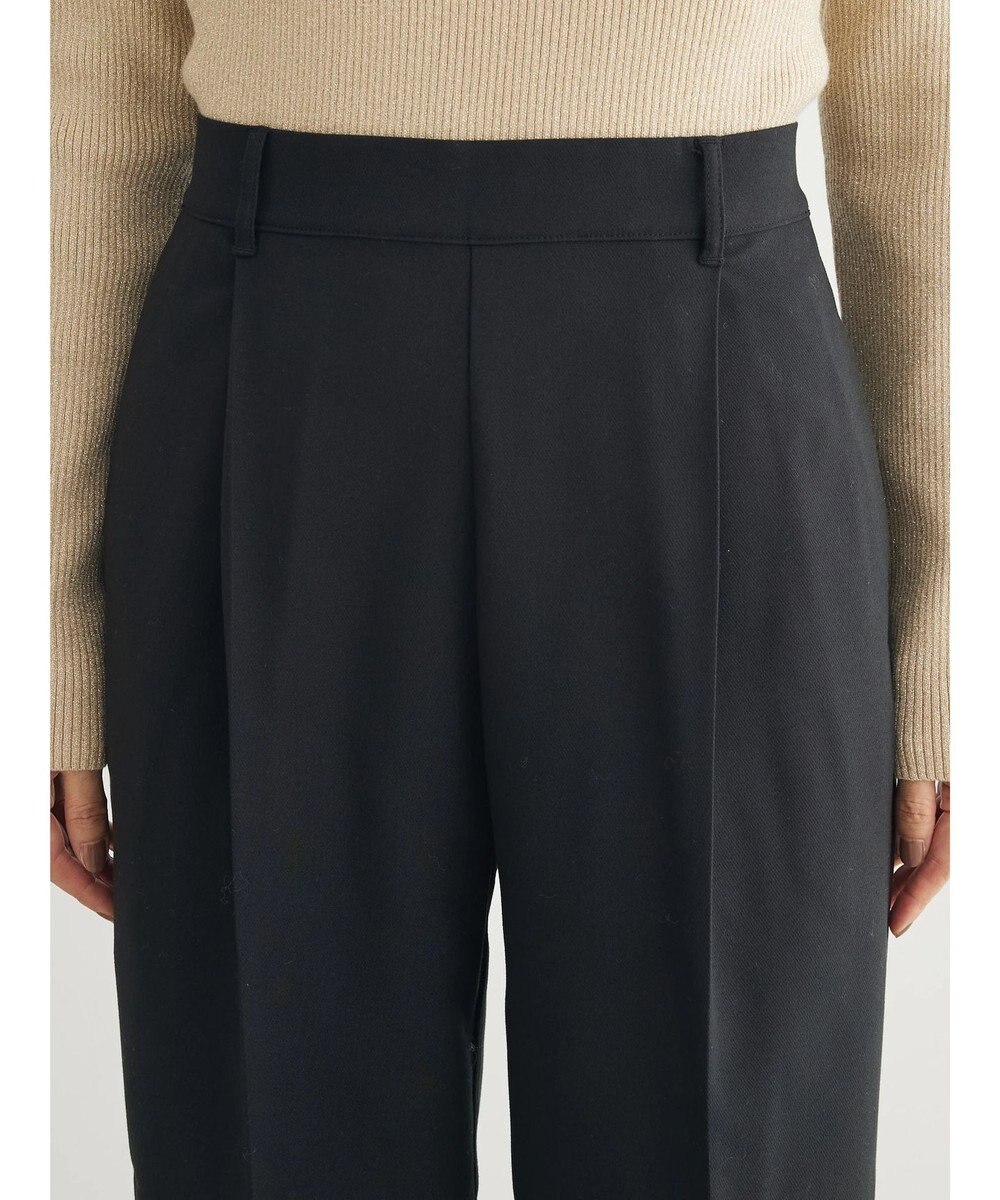 Green Parks あったかきれいシルエットストレートパンツ 