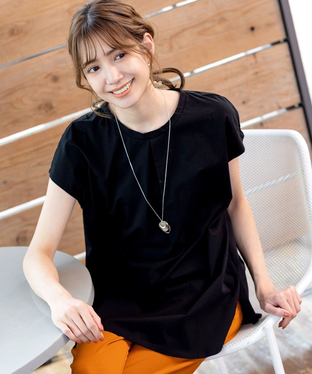 Tiaclasse L 【洗える】ボリュームフレンチカットソーチュニック 