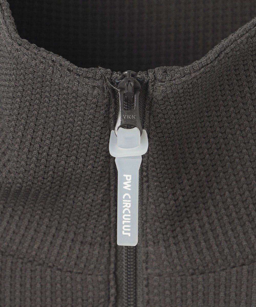 PW CIRCULUS 今が旬トップス！【ドライな肌触り / UV遮蔽率98.9% UVカット / ストレッチ】【WOMEN】ワッフルハーフジップ  ゴルフウェア レディース 