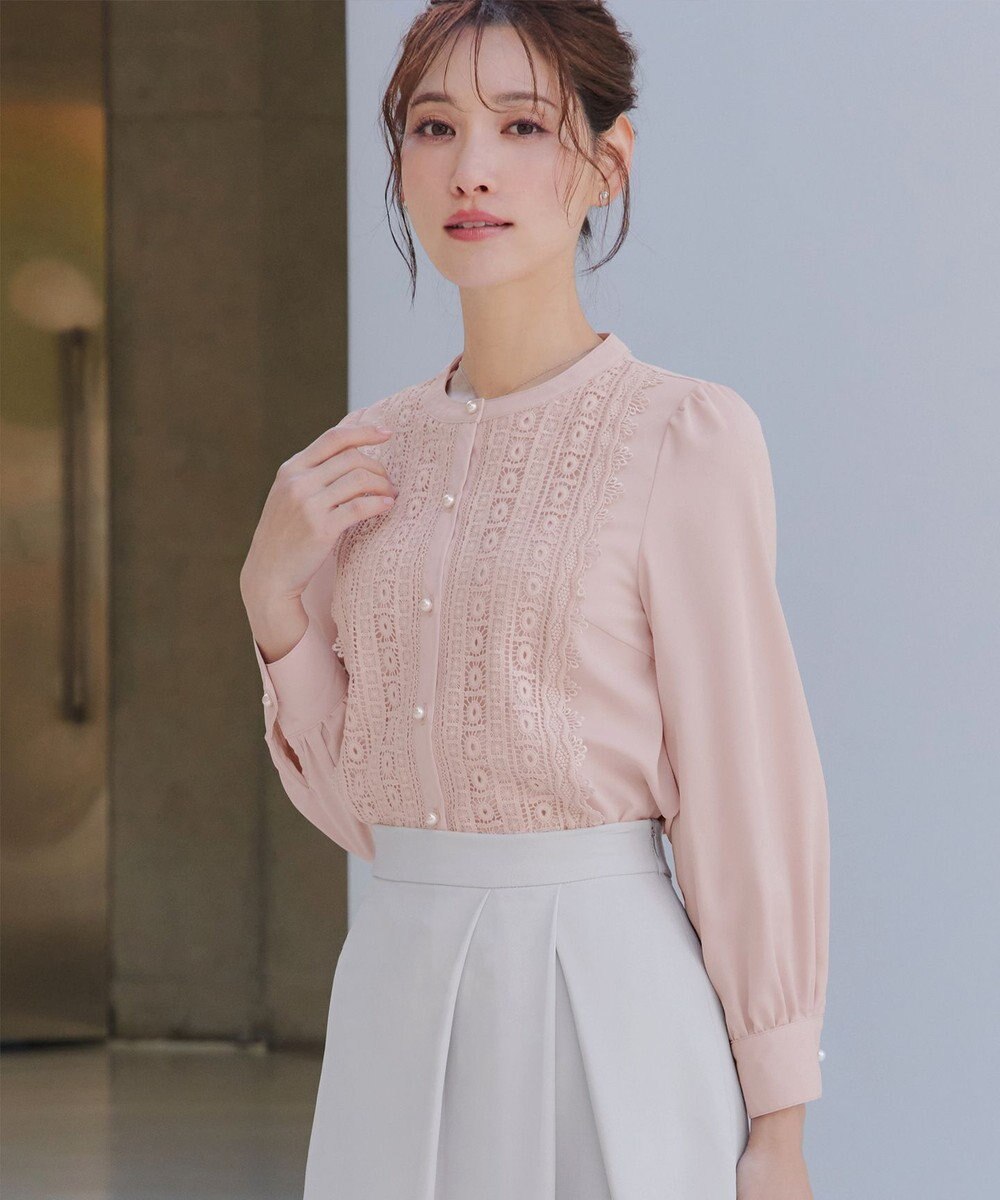 Tiaclasse L 【新色追加】レースブラウス 