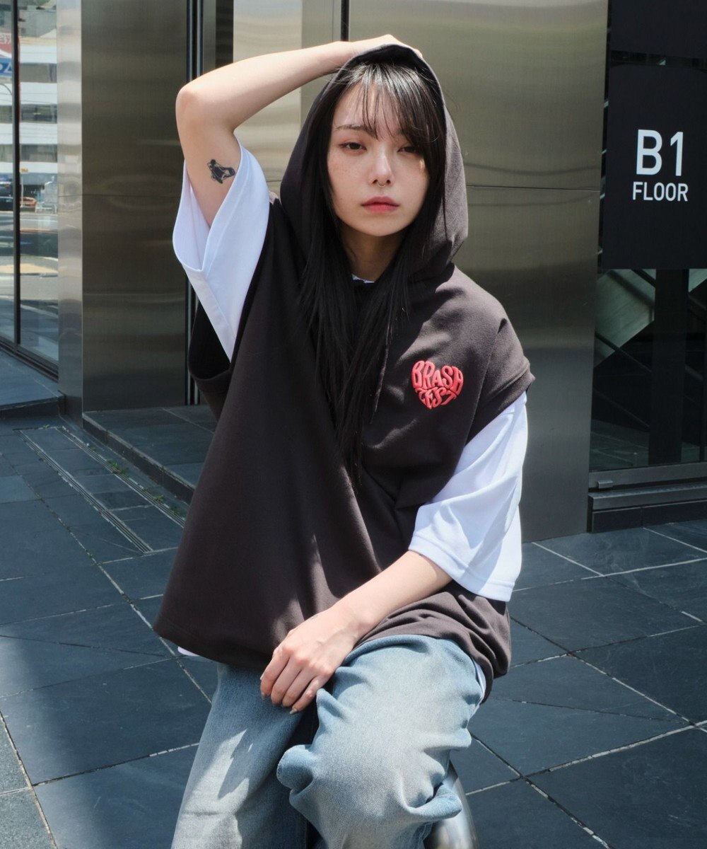 WEGO 【ユニセックス着用ITEM/2点SET】パーカーアンサンブルT（SS） 