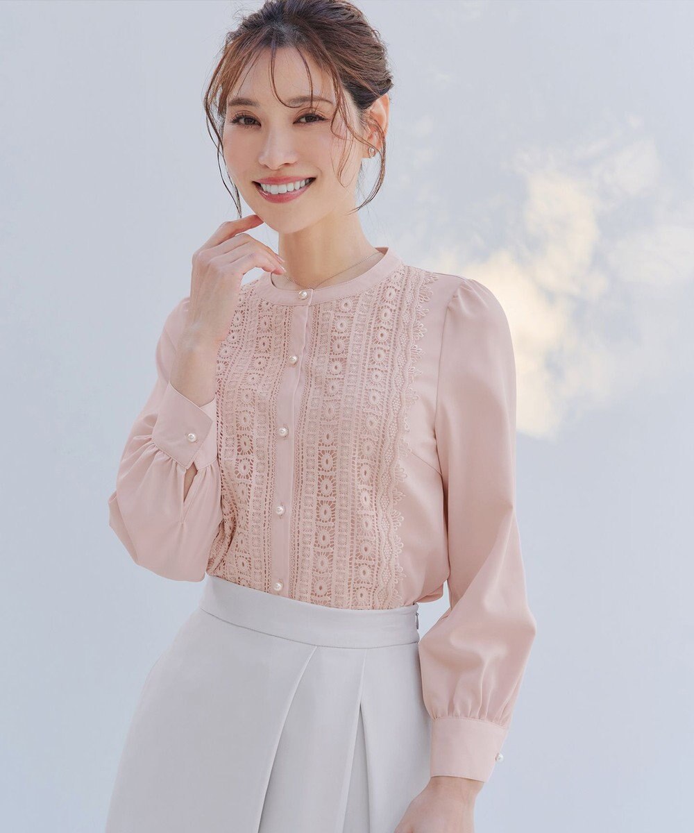 Tiaclasse L 【新色追加】レースブラウス 