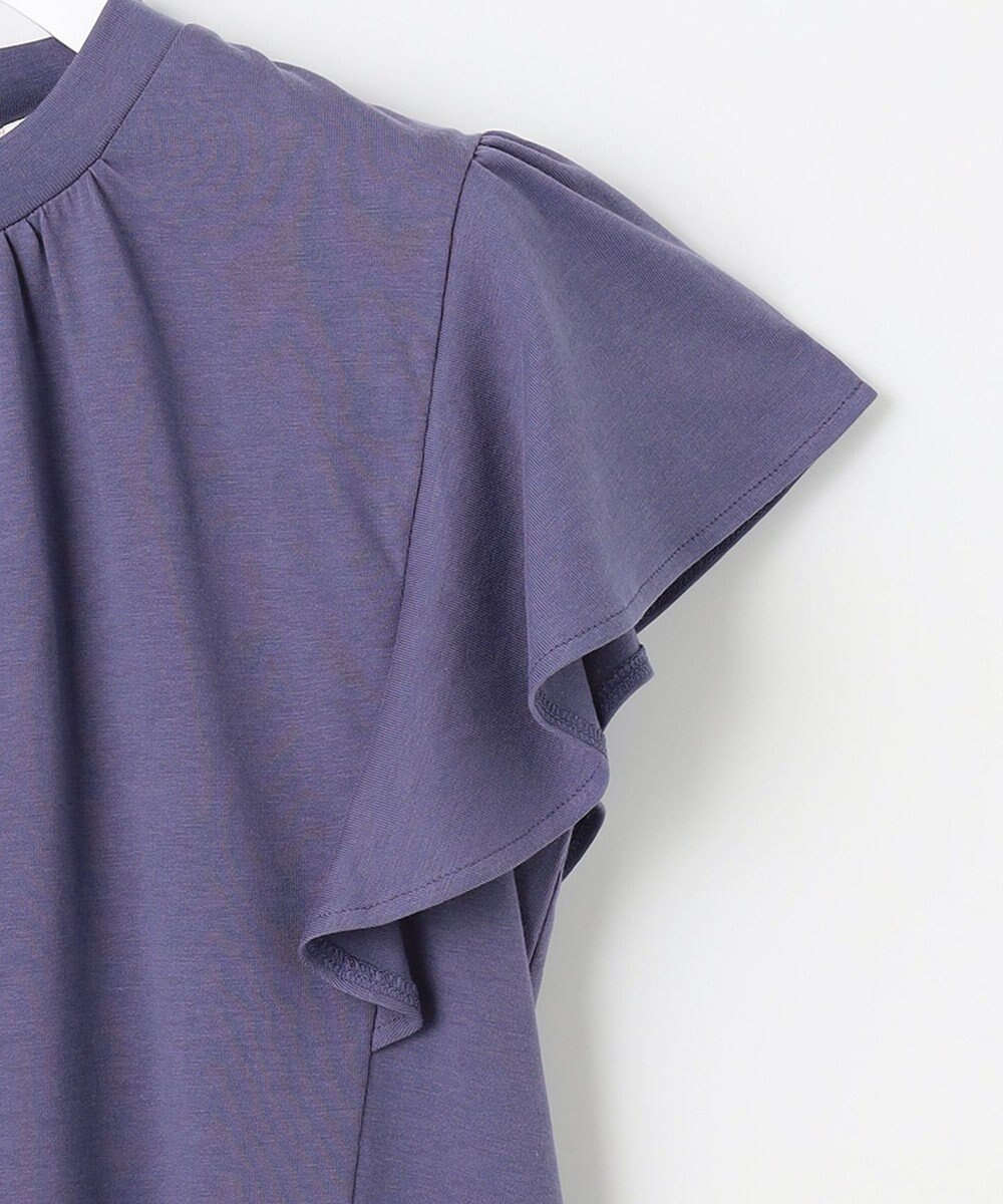 Feroux 【UVケア】スタンドカラーフレアスリーブ Ｔシャツ 