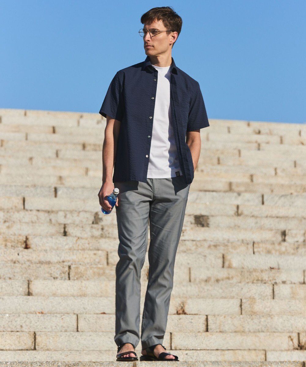 GOTAIRIKU チノ以上スラックス未満のドレス感【接触冷感/吸水速乾/ストレッチ】クールモーション コットンパンツ 