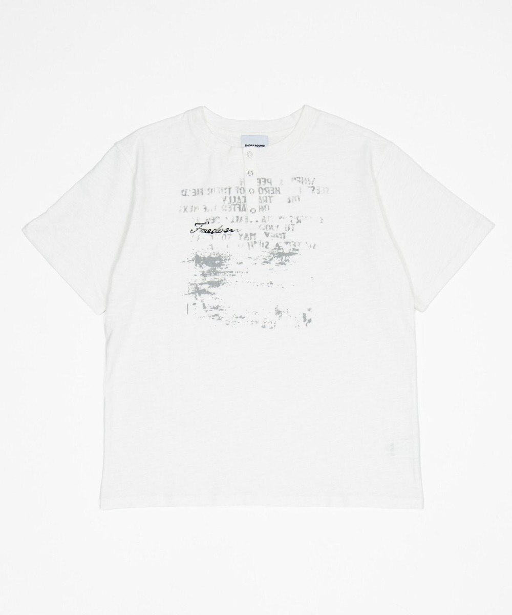 WEGO 【ユニセックス着用ITEM】アイレットスラブヘンリーネックT（SS） 