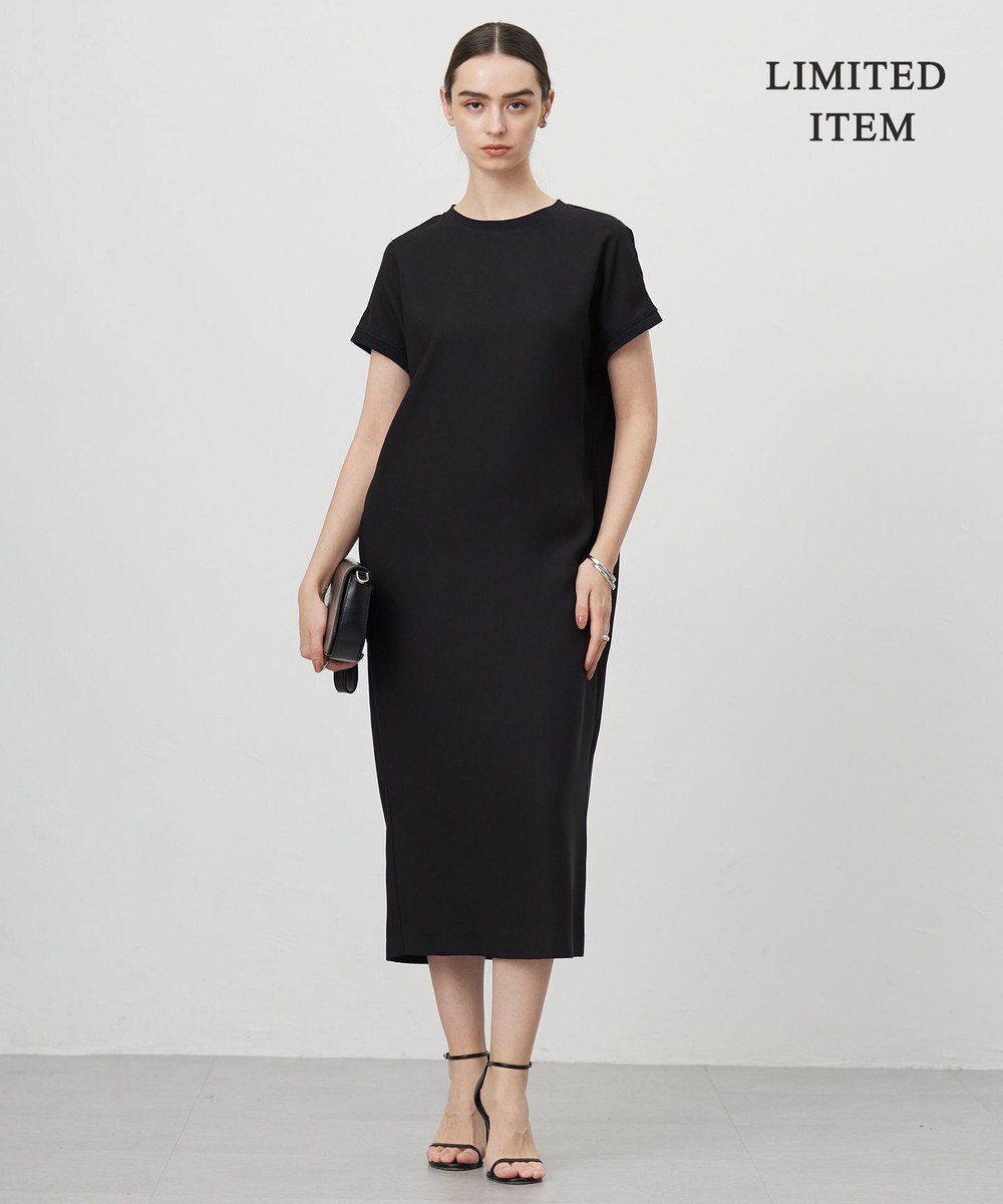 ICB L 【WEB限定・接触冷感・UVケア・速乾・防シワ・洗える】 FluidBackSatin  ワンピース 