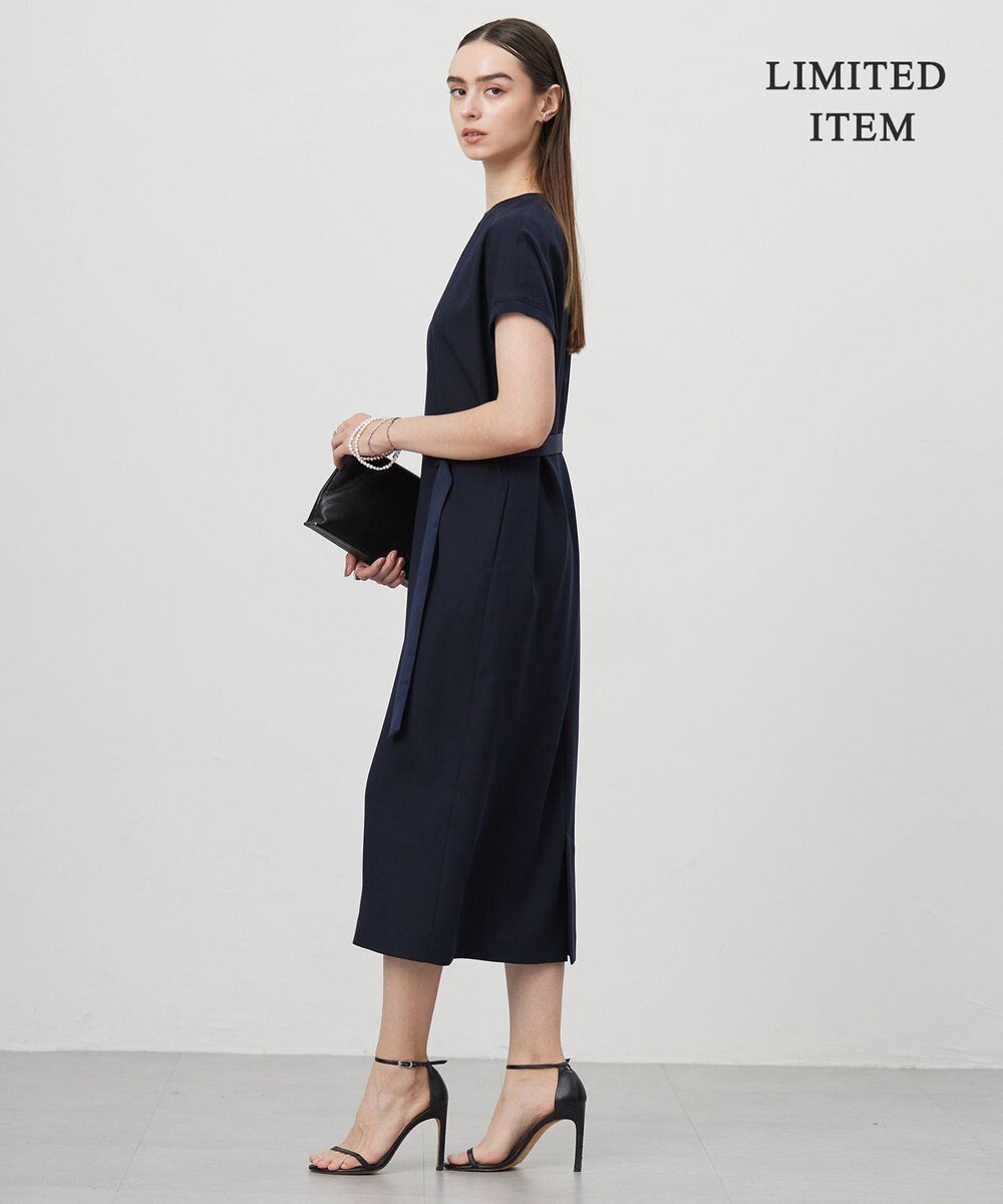 ICB L 【WEB限定・接触冷感・UVケア・速乾・防シワ・洗える】 FluidBackSatin  ワンピース 