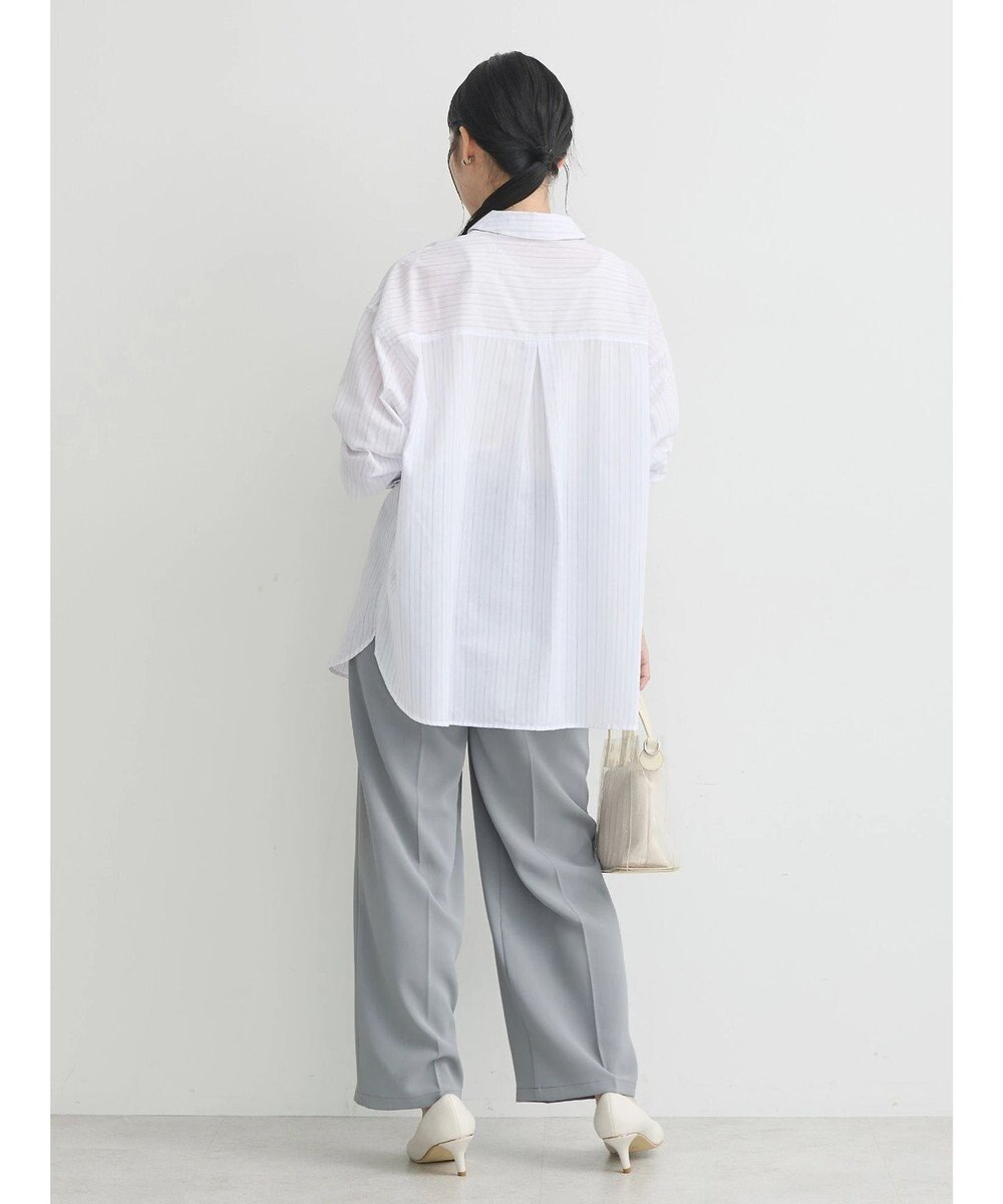 earth music&ecology パールボタンオーバーシャツ 