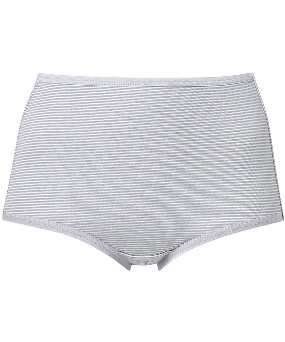 Wing ショーツ 綿混(身生地部) ここちよいフィット感 ムレにくい(身生地部) 【デイリーフィット 綿混ボーダー】 はきこみ丈ふかめ EC3650 ウイング／ワコール 