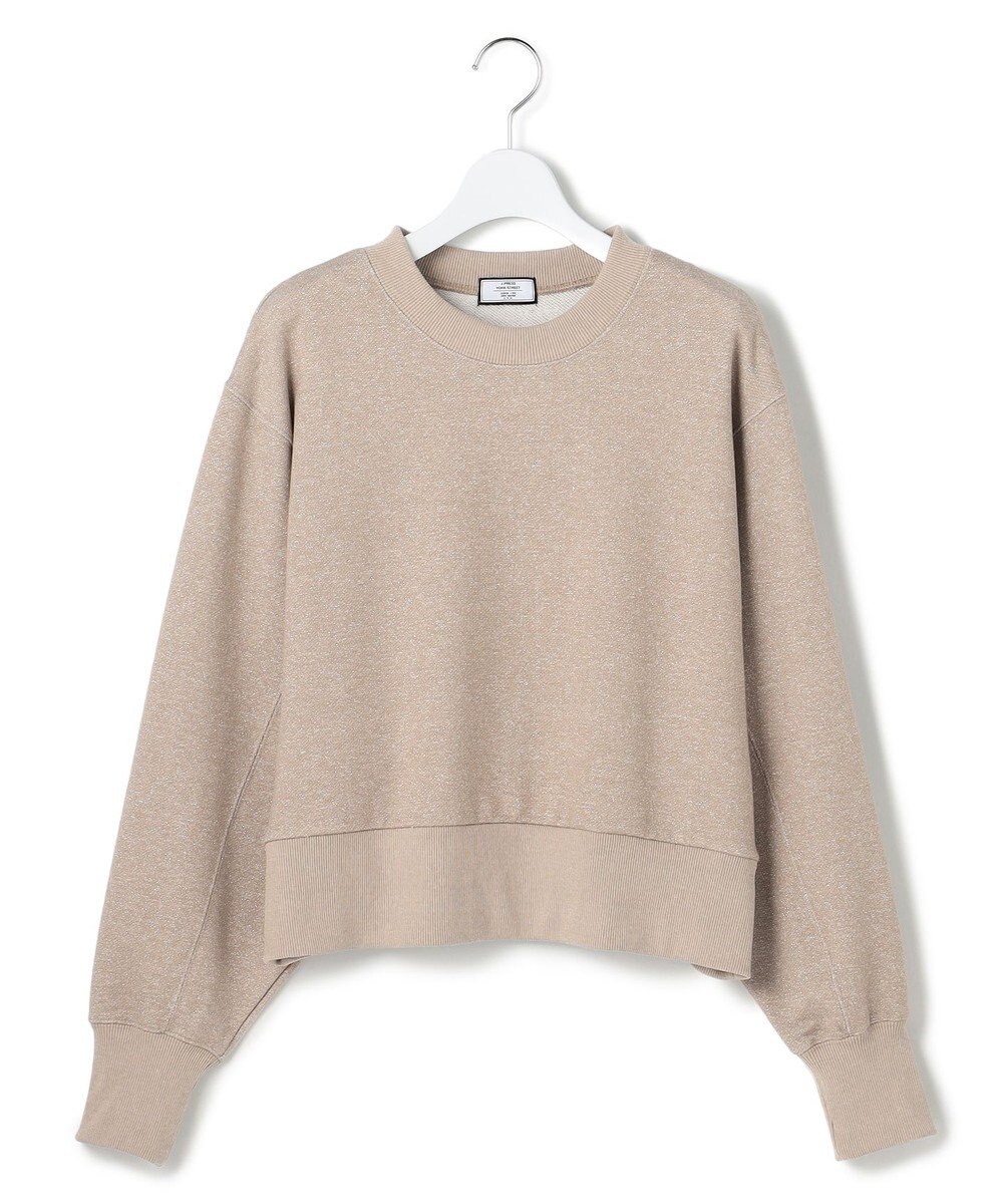 J.PRESS YORK STREET 【WOMEN】ラメ裏毛クルーネック スウェット 