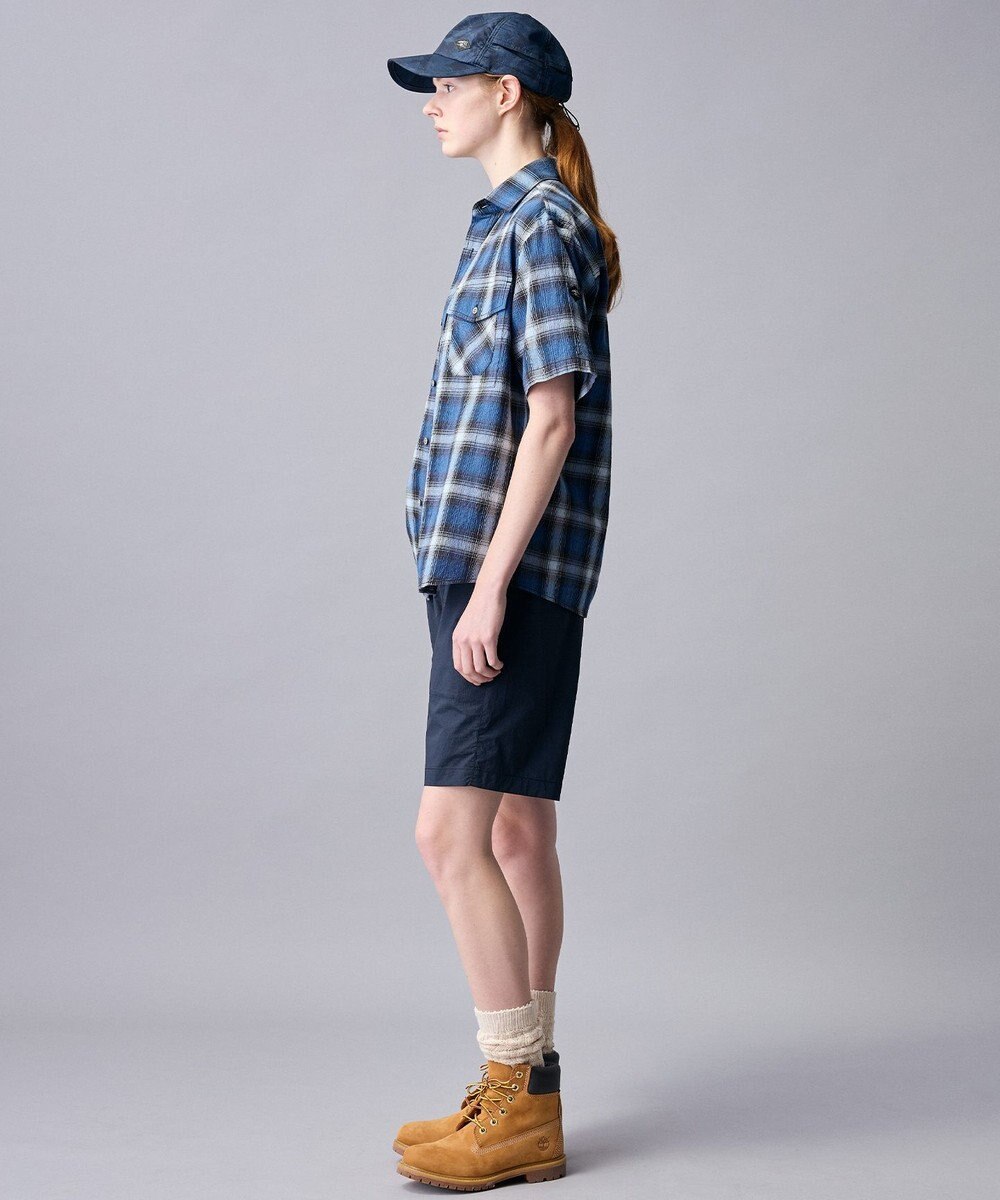 JOSEPH ABBOUD MOUNTAIN 【日本素材/ドライタッチ/軽量/オーガニックコットン】ドライチェック アウトドアシャツ 