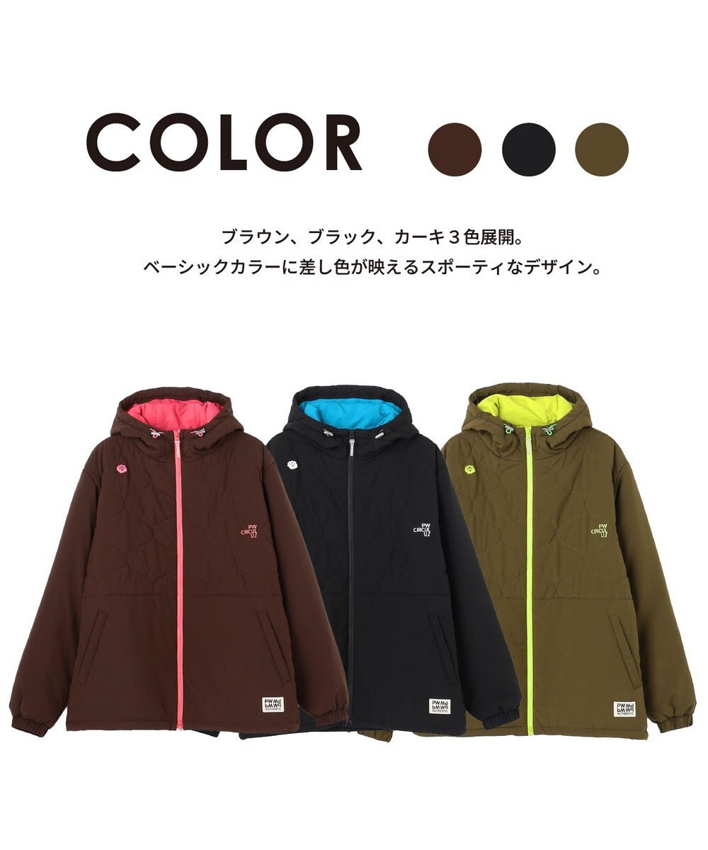 PW CIRCULUS 【撥水加工 / ストレッチ】【MEN】キルティング中綿ブルゾン ゴルフ 