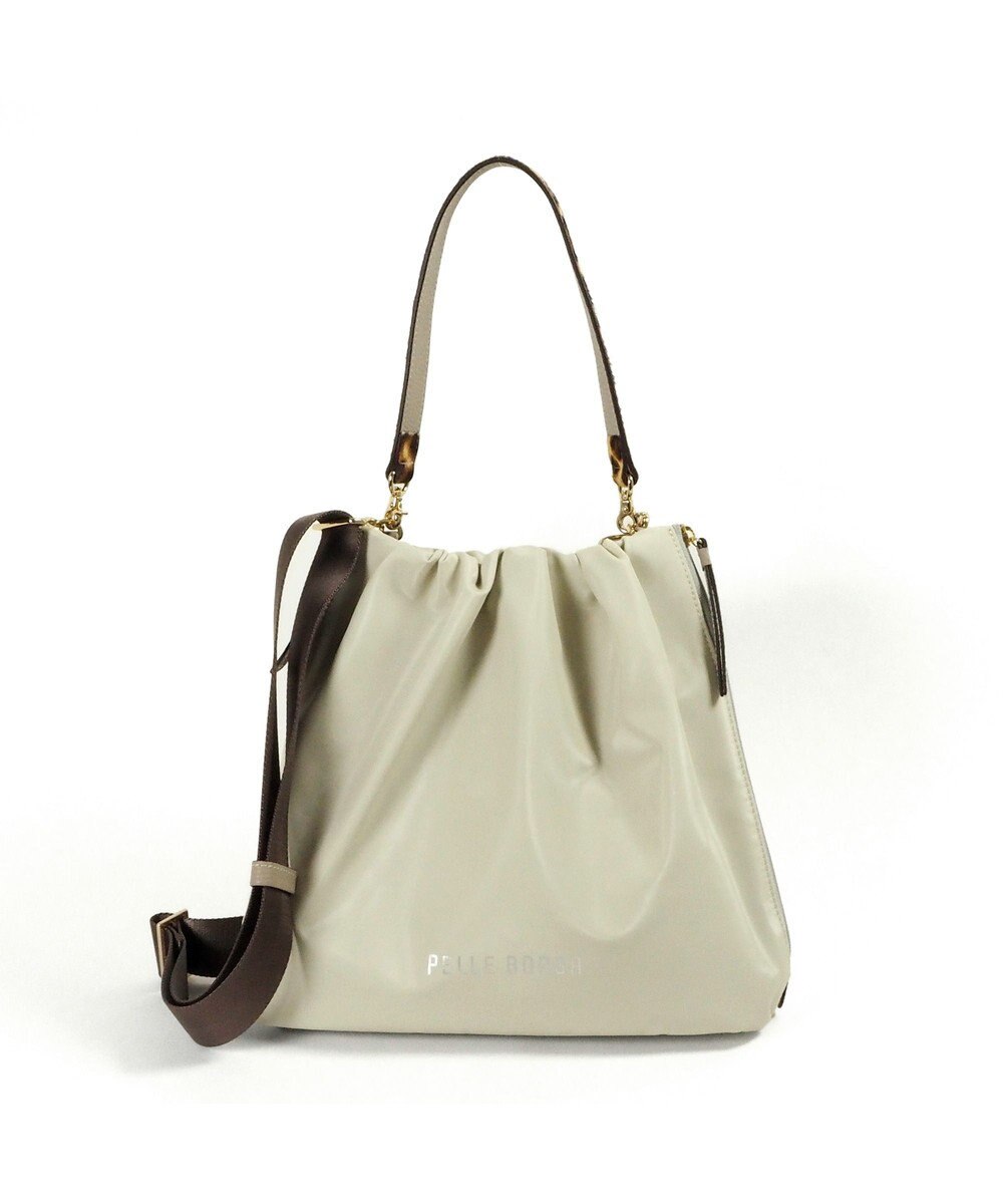 PELLE BORSA ミドルサイズショルダー W Face 4658 チアーズ アイボリー