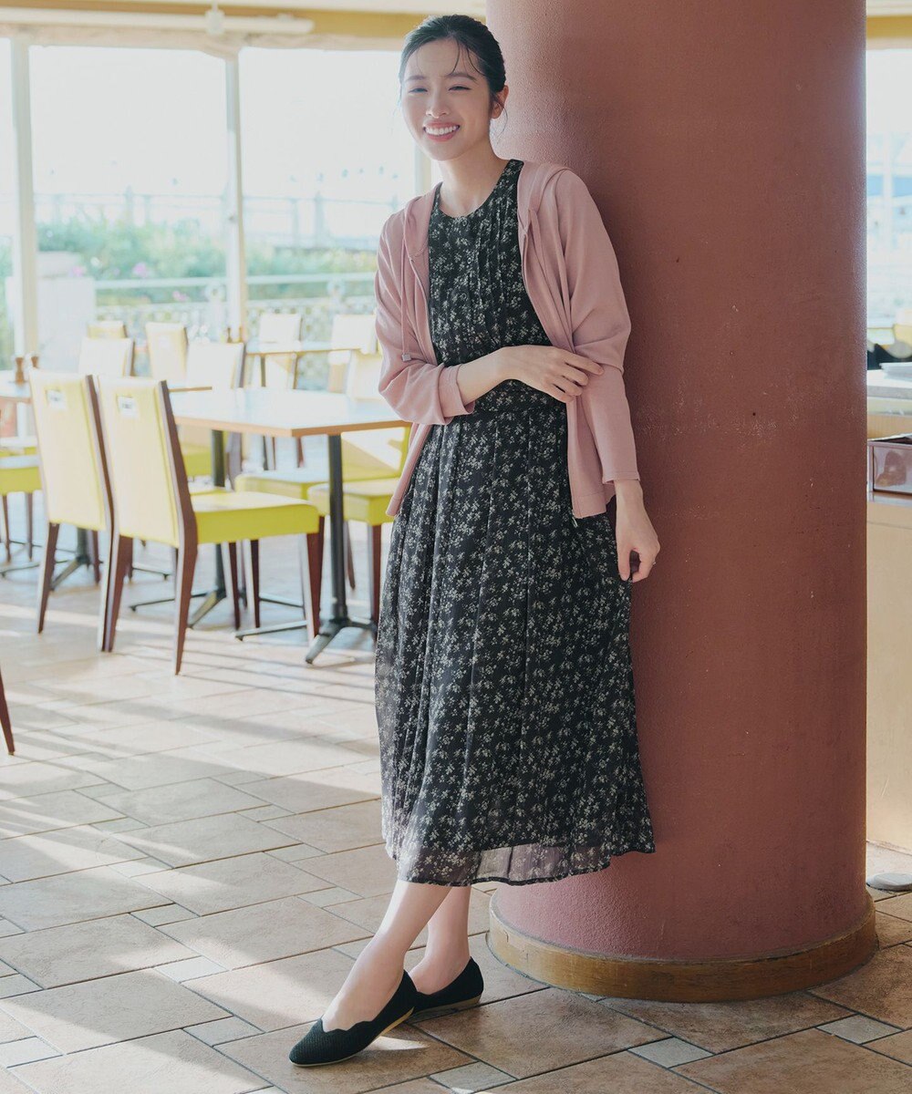 Tiaclasse L 【新色追加】フレアスリーブワンピース 