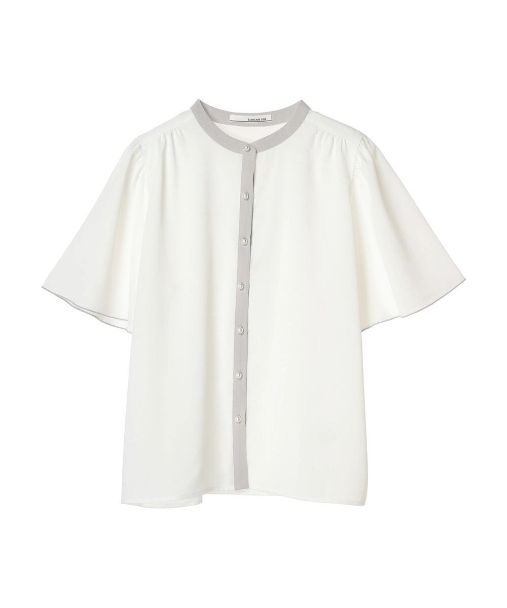 Green Parks ・ＥＬＥＮＣＡＲＥ　ＤＵＥ　バイカラーブラウス 