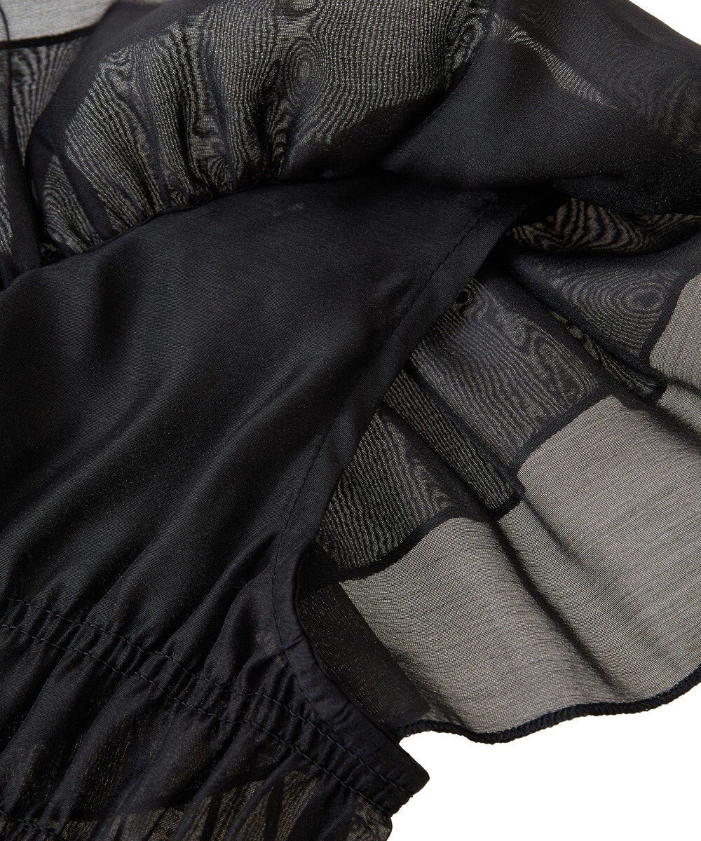 earth music&ecology ダブルフリルノースリブラウス 