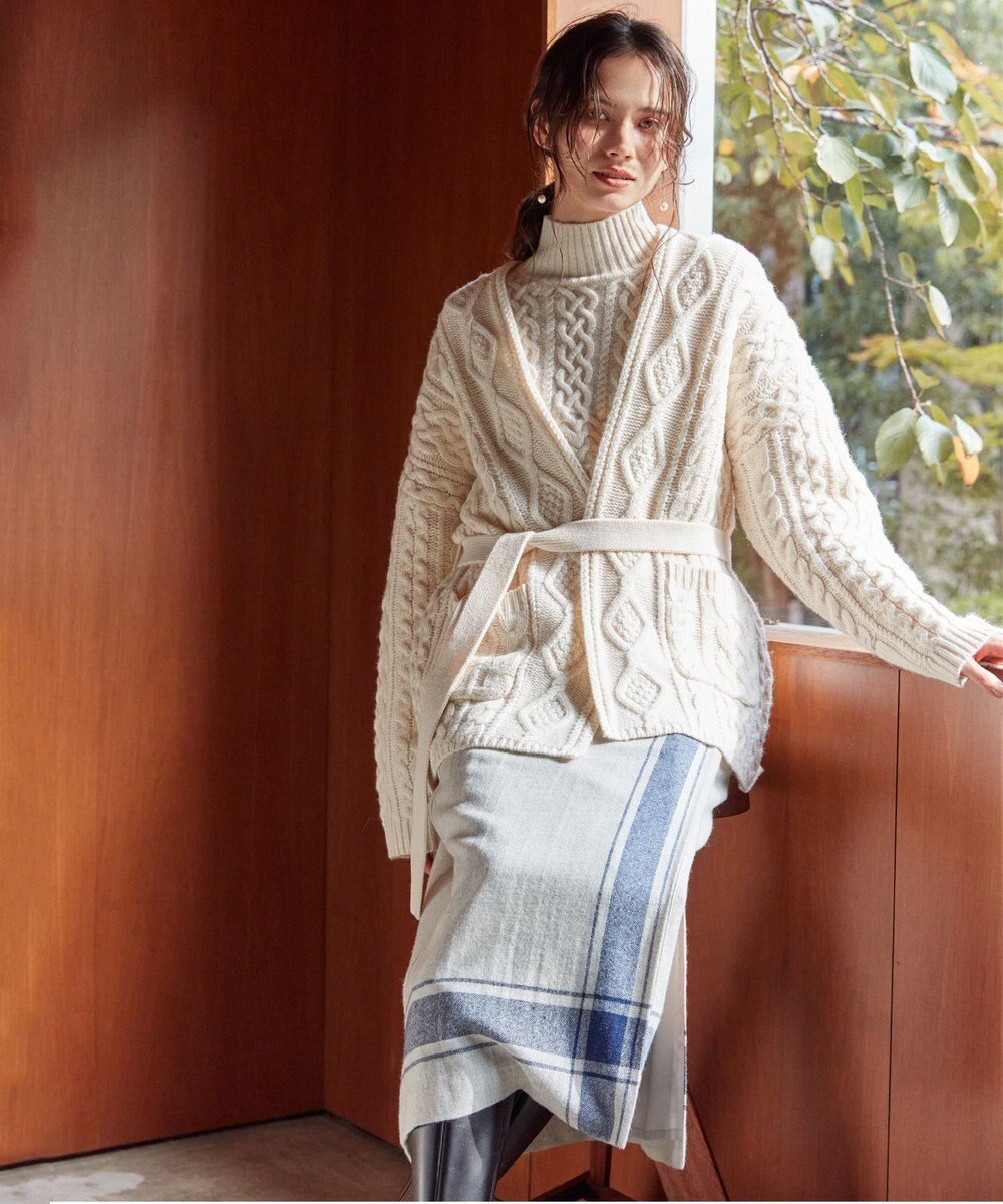 23区 L 【SLOW/一部店舗限定】ハイネック アランニット 