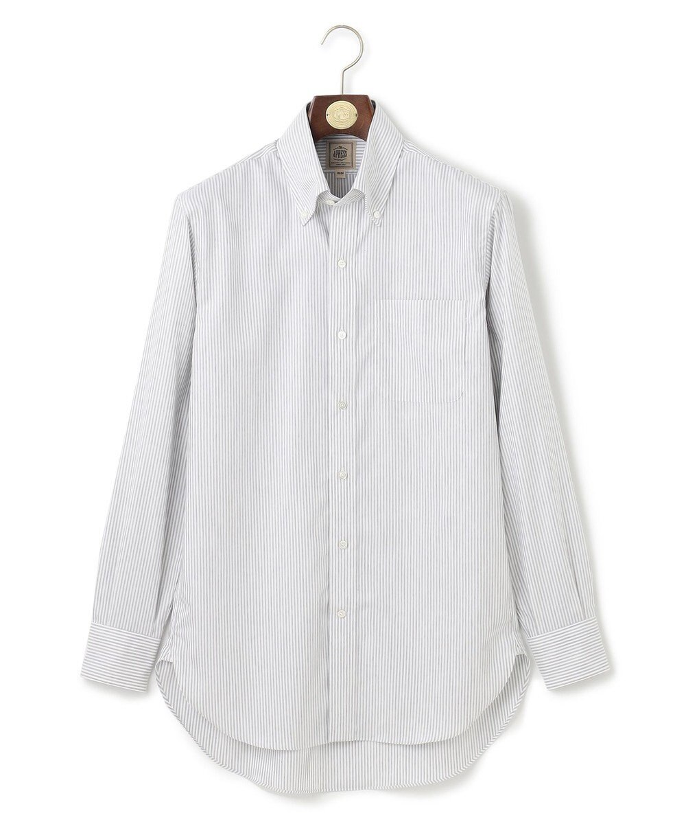 J.PRESS MEN 【Single Needle Tailoring / 形態安定】メランジカラーストライプ シャツ/B.D. 