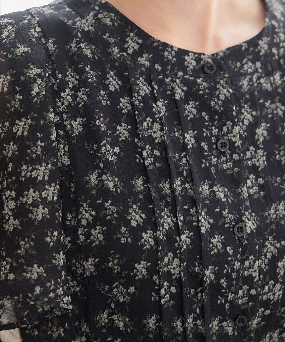 Tiaclasse L 【新色追加】フレアスリーブワンピース 