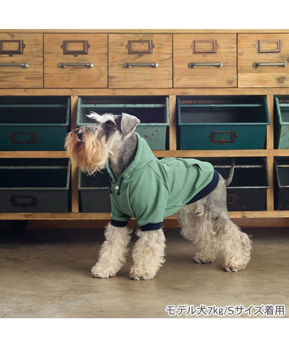 PET PARADISE J.PRESS エンボス ロゴパーカー 小型犬 