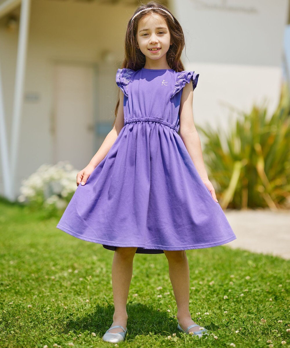 組曲 KIDS 【150-160cm】ビーチコーミングスカラップ ワンピース 