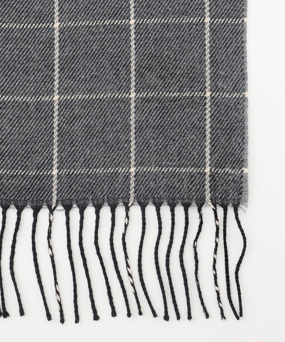 JOSEPH ABBOUD 【フランス製・リバーシブル】ウィンドウペン ストール 