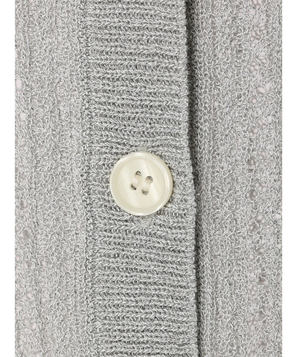 Green Parks すかし柄コンパクトシアーカーディガン 