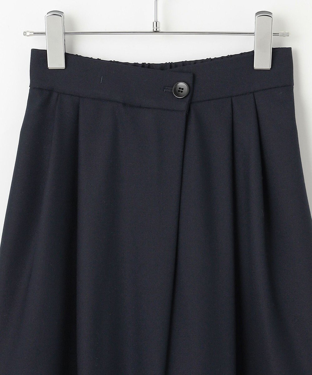 #Newans 【洗える】スラントフロントコクーンパンツ 