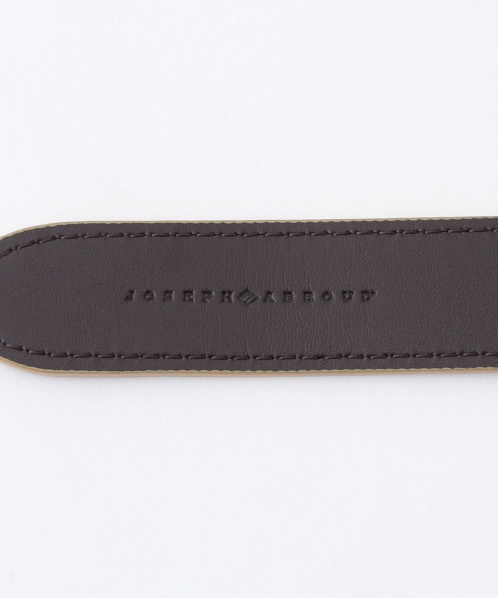 JOSEPH ABBOUD 【イタリア素材/日本製】バックスパインカットレザー ベルト 