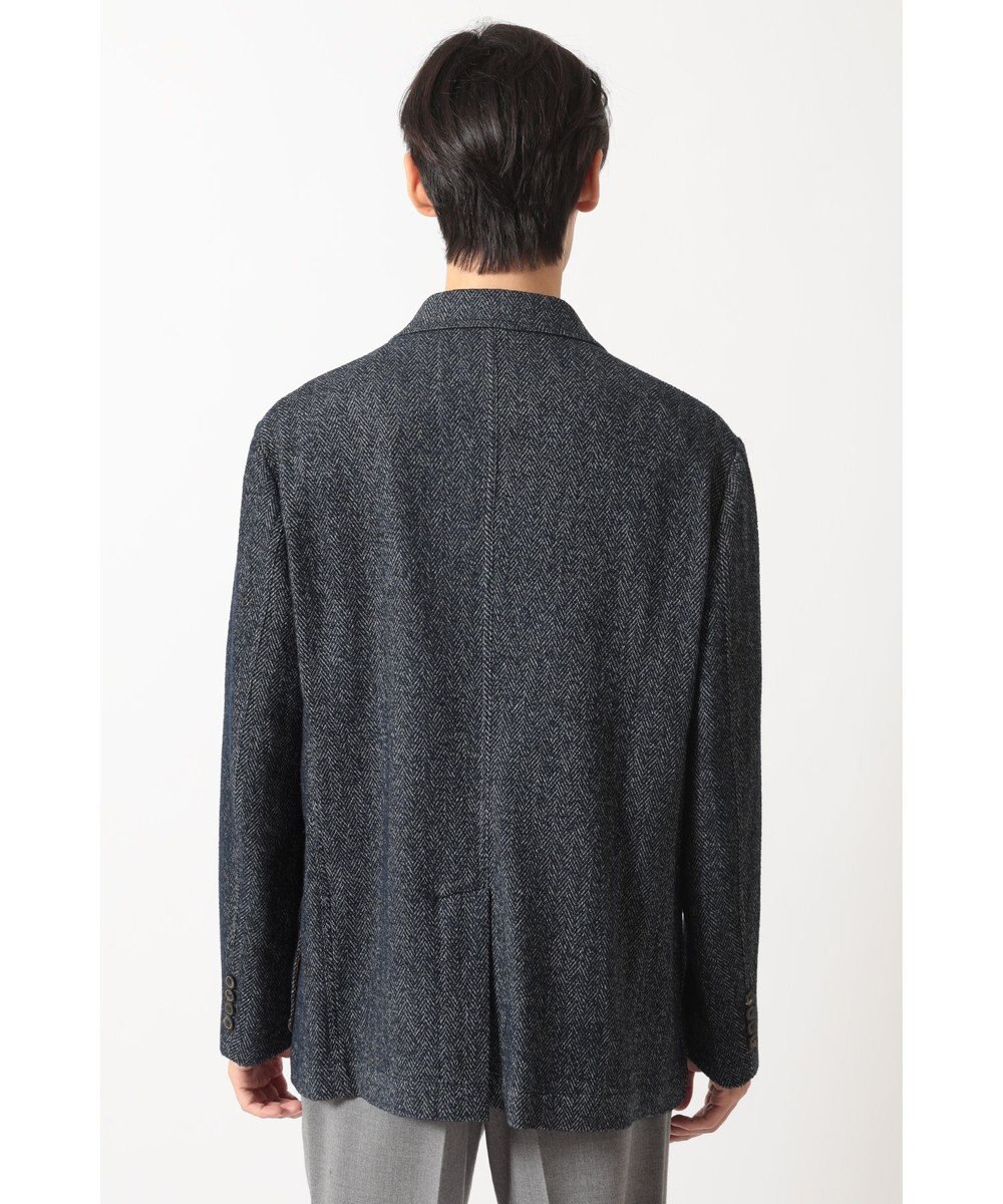 DAKS 軽量ヘリンボーン カジュアルテーラードブレザー 