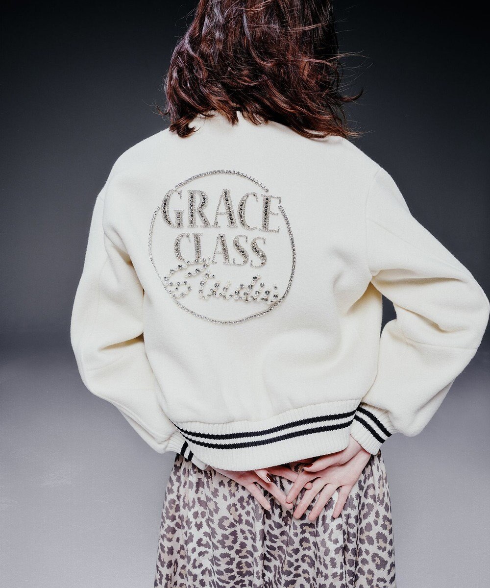 GRACE CONTINENTAL ビジューembアワードジャケット 