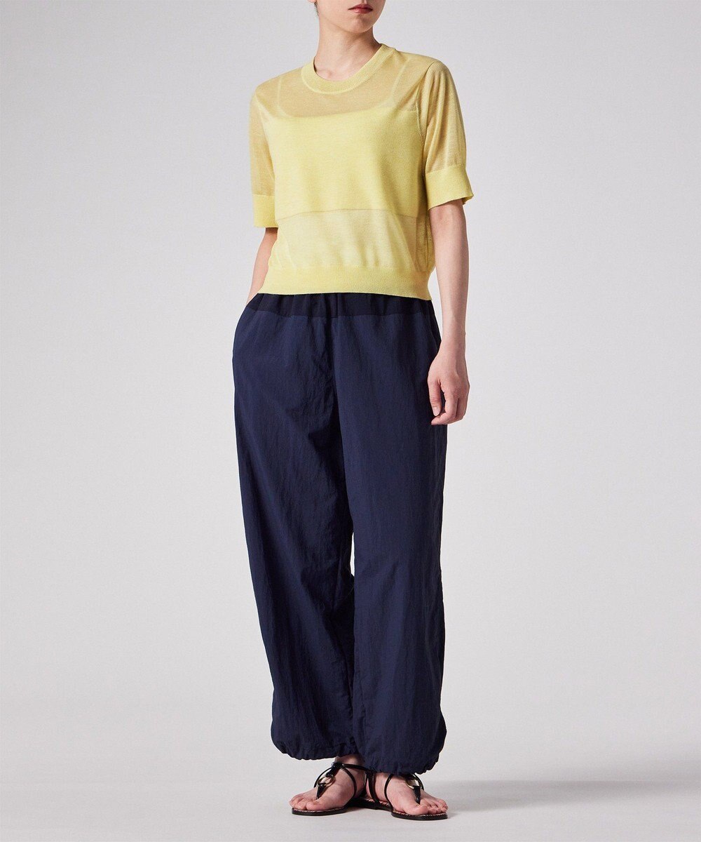 Paul Smith 【洗える】シアーボーダー 半袖ニット 