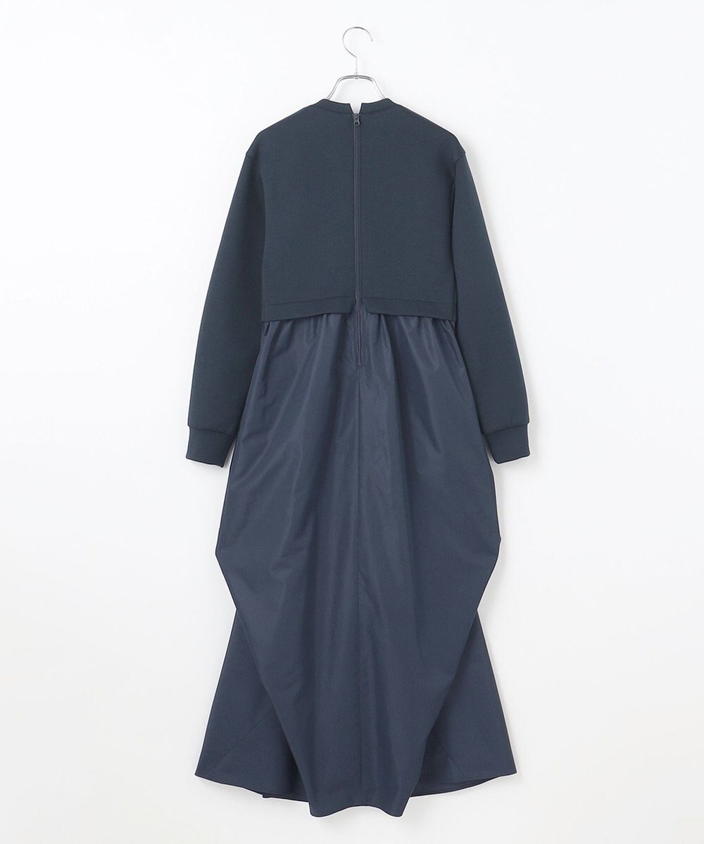 #Newans 【撥水/マシンウォッシャブル】クリオネシルエットコンビドレス 