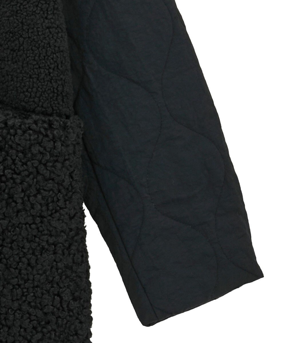 earth music&ecology ボアキルトミドルコート 