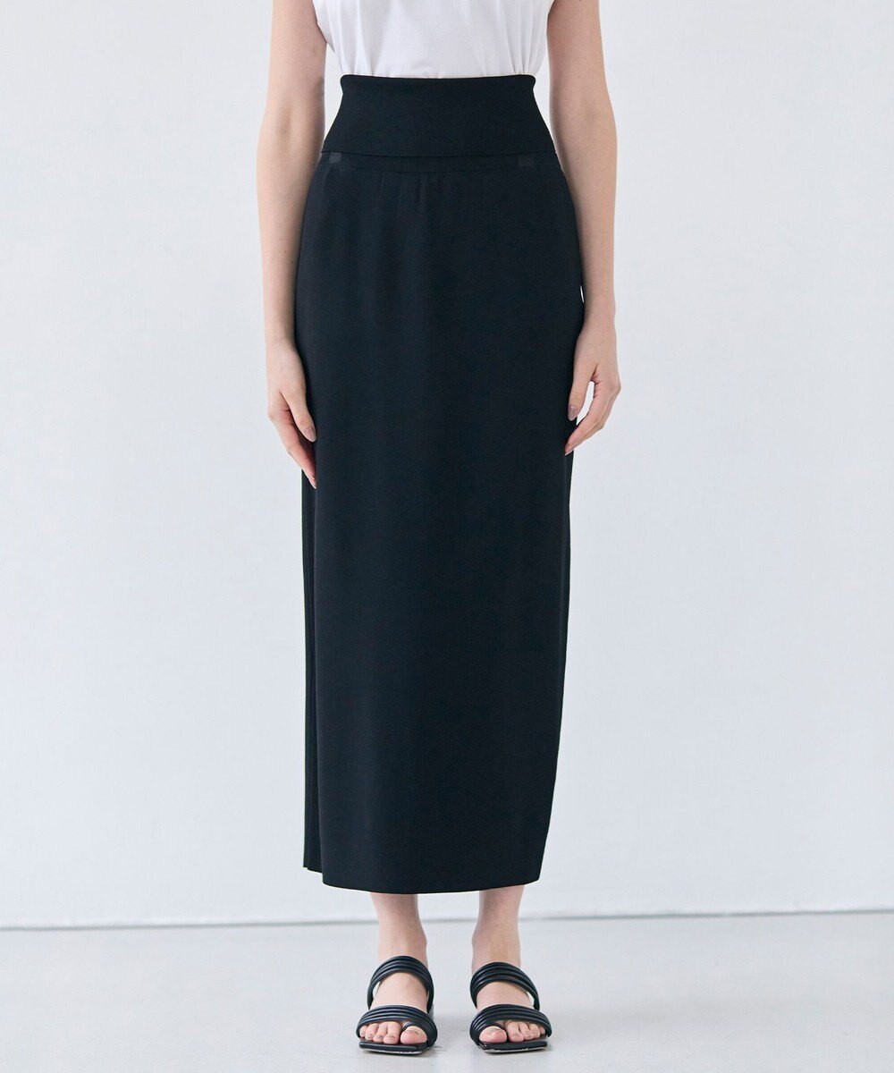 BEIGE， 【洗える】LAURA / Iラインリブスカート 