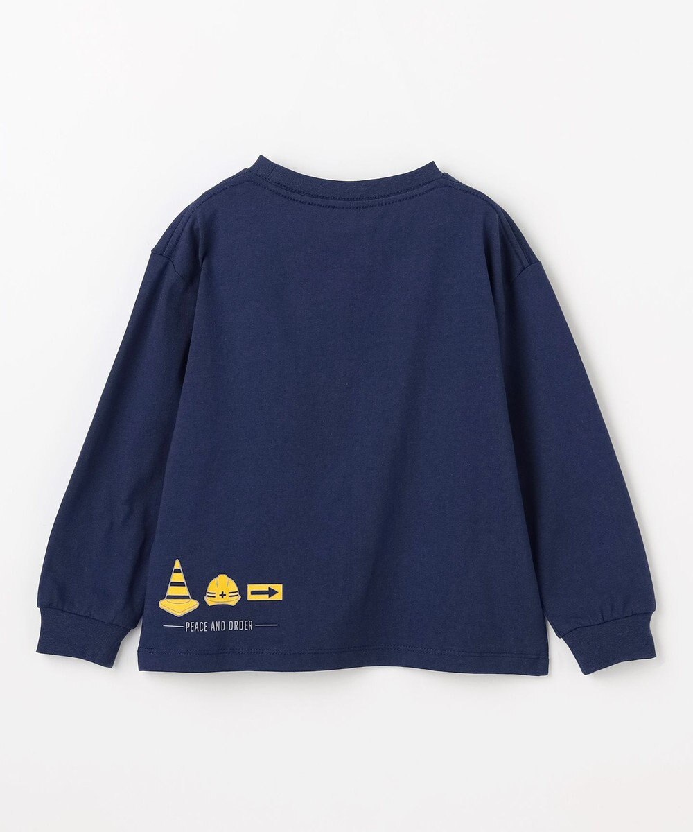 ANY KIDS はたらく車プリント 長袖Tシャツ 