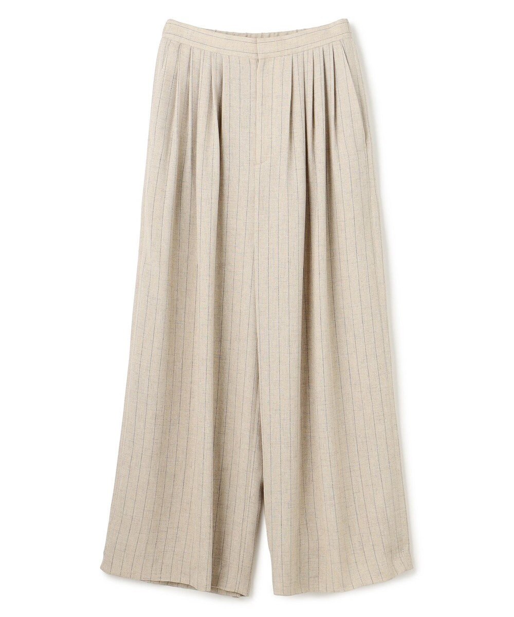 uncrave リネンライクツイル ワイドパンツ 