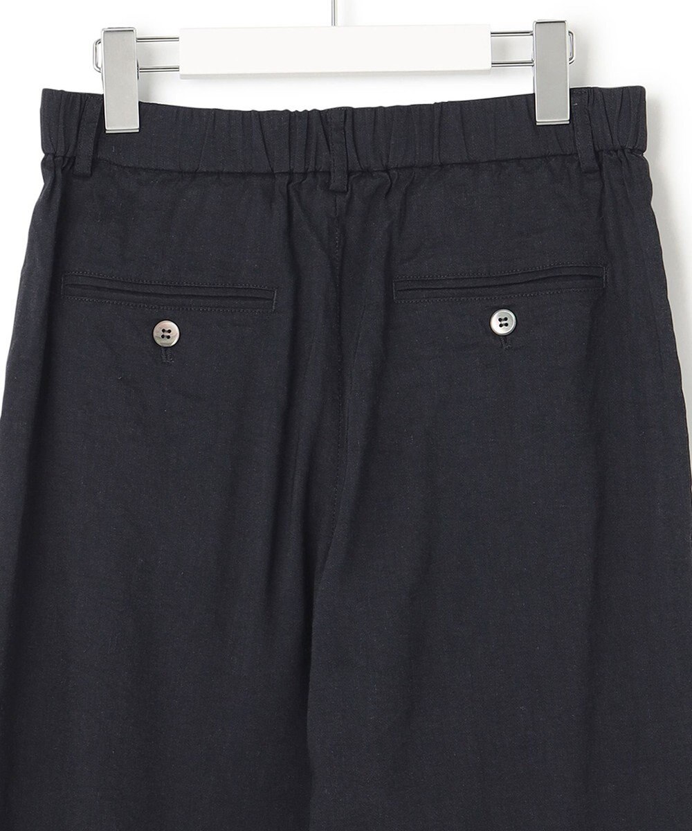 23区 【洗える】リネンレーヨンストレッチ ワイド パンツ 
