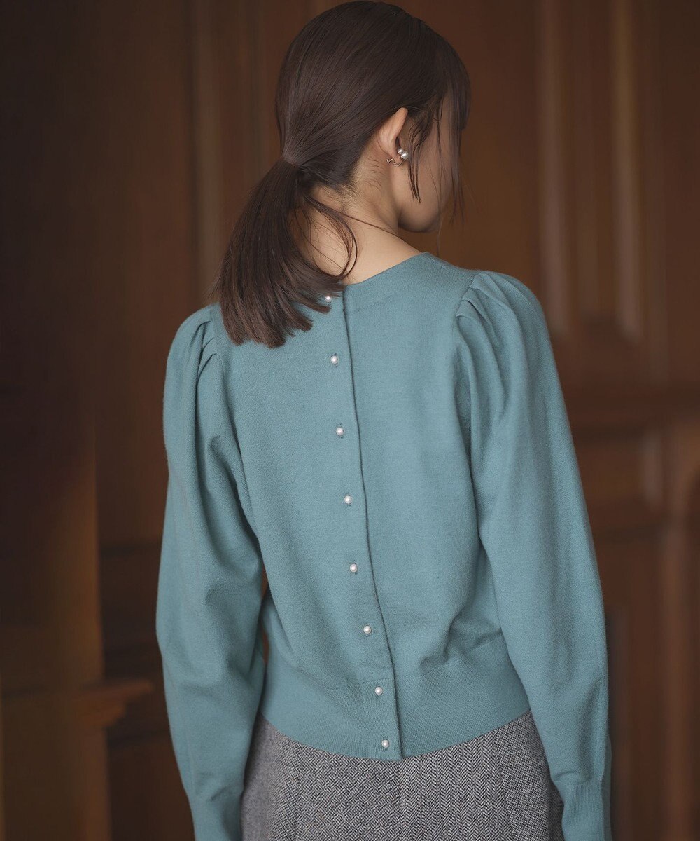 組曲 L 【前後着用可】BOREROタックプルオーバー ニット 