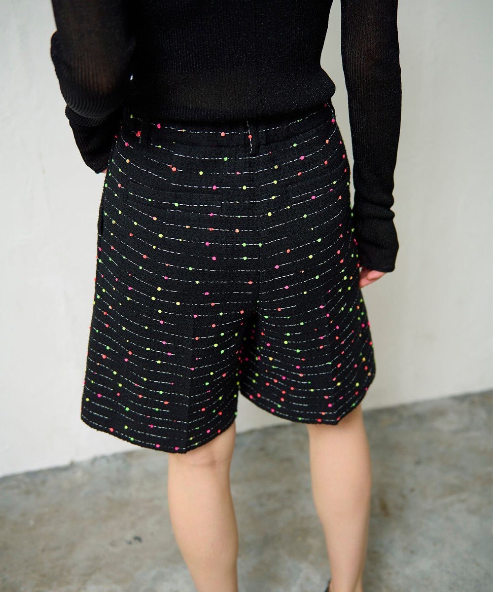 GRACE CONTINENTAL ネオンドットジャガードパンツ 