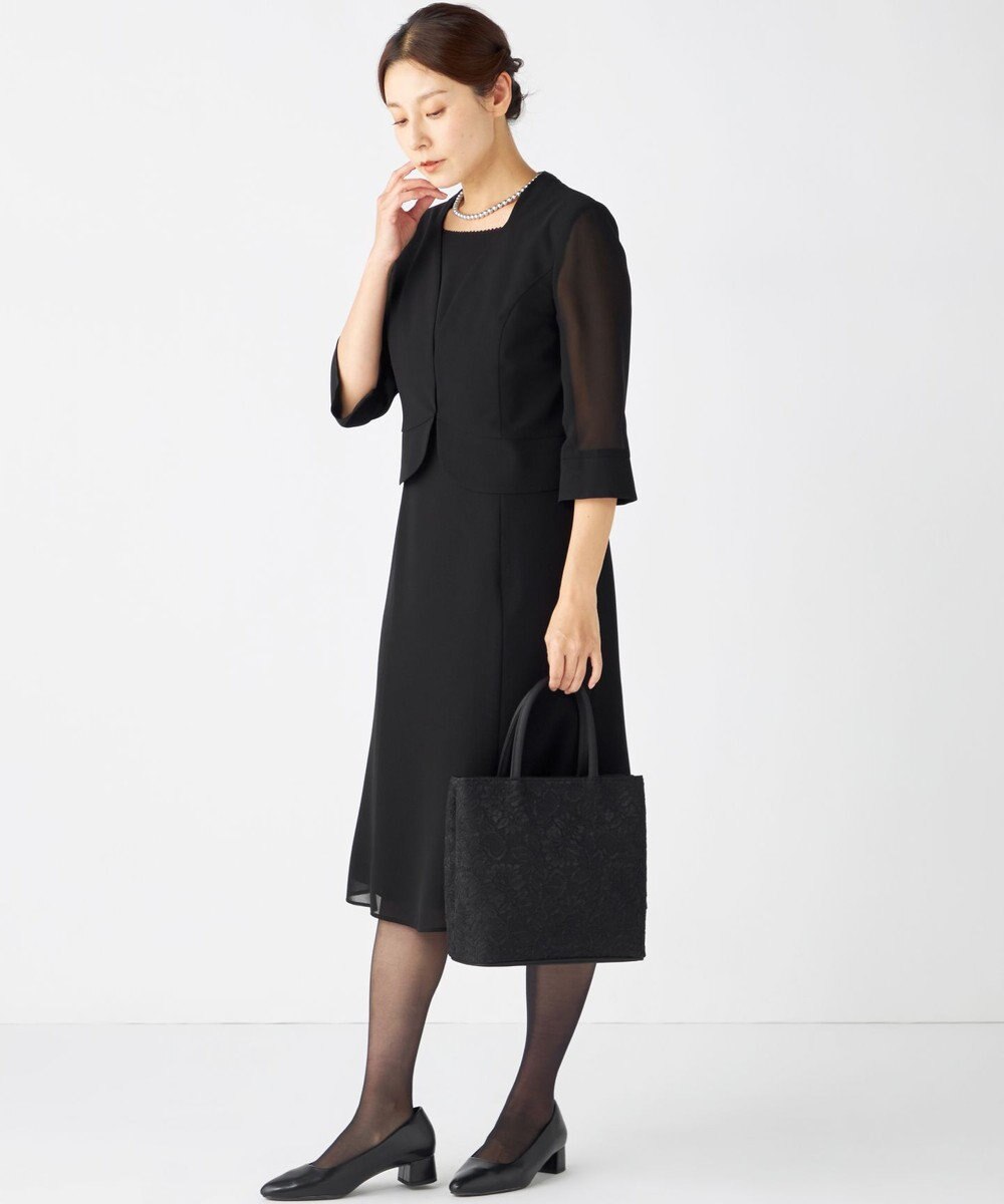 自由区 FORMAL 【洗える/着心地楽々】セオプラスエス ウォッシャブル ワンピース 