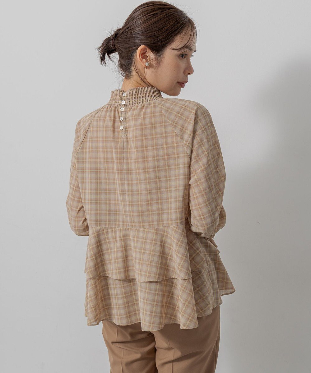 組曲 L ライトトロピカルティアード ブラウス 