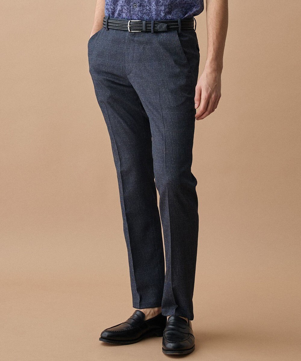 JOSEPH ABBOUD 【ウエストも伸びる!/清涼/軽量/ストレッチ】クールピケストレッチ パンツ 